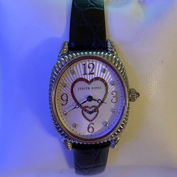 Judith Ripka 925 Sterling Silver Case Ladies Watch - Picture 1 of 4